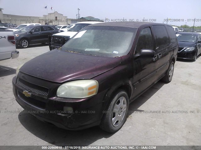 1GNDV23W98D184946 - 2008 CHEVROLET UPLANDER LS PURPLE photo 2