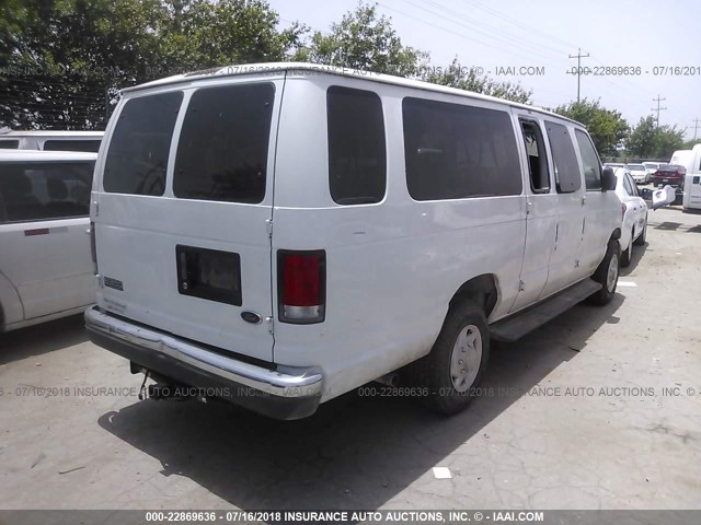 1FBSS31L13HA60764 - 2003 FORD ECONOLINE E350 SUPER DUTY WAGON WHITE photo 4