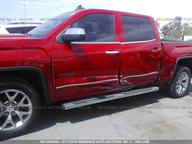 3GTP1VEC9FG380259 - 2015 GMC SIERRA C1500 SLT RED photo 6