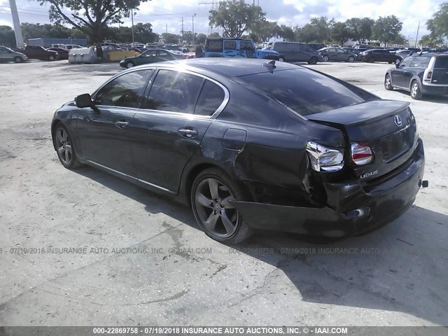 JTHBE96S080032285 - 2008 LEXUS GS 350 GRAY photo 3