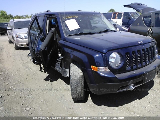 1C4NJRFB1HD178438 - 2017 JEEP PATRIOT LATITUDE BLUE photo 1