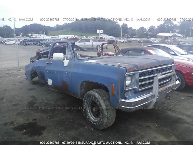 CKL148F503956 - 1978 CHEV TRUCK  BLUE photo 6