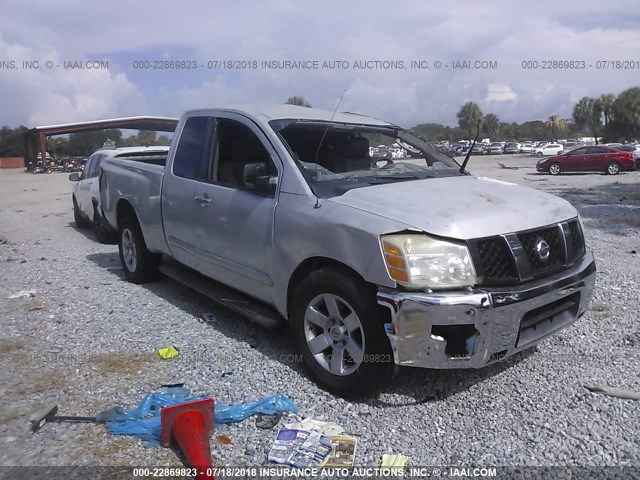 1N6BA06A65N576124 - 2005 NISSAN TITAN XE/SE/LE SILVER photo 1