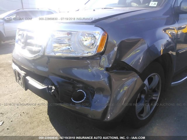 5FNYF4H35FB047123 - 2015 HONDA PILOT SE GRAY photo 6