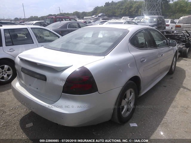 2G2WP522851150696 - 2005 PONTIAC GRAND PRIX SILVER photo 4