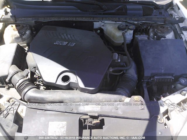 1G1ZS58N77F191222 - 2007 CHEVROLET MALIBU LS WHITE photo 10