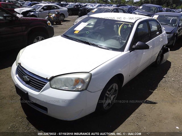 1G1ZS58N77F191222 - 2007 CHEVROLET MALIBU LS WHITE photo 2