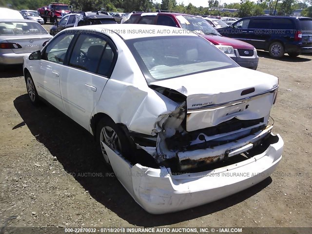 1G1ZS58N77F191222 - 2007 CHEVROLET MALIBU LS WHITE photo 3