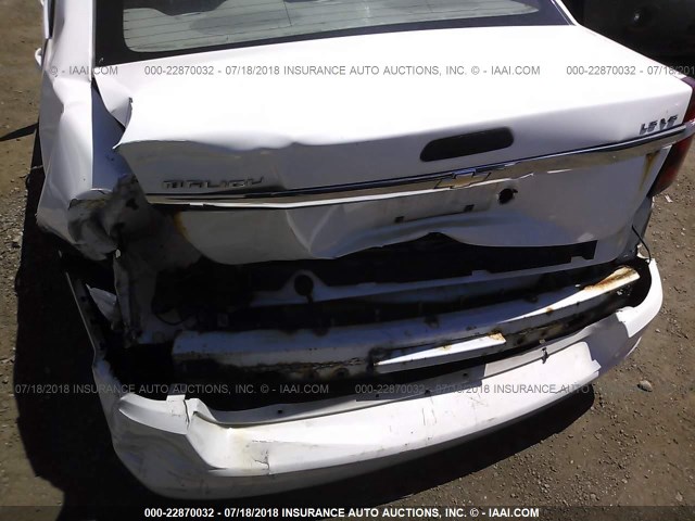 1G1ZS58N77F191222 - 2007 CHEVROLET MALIBU LS WHITE photo 6