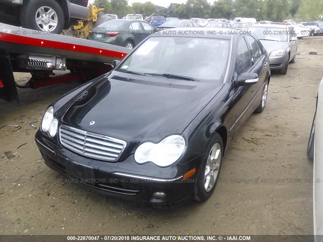 WDBRF92H67F892922 - 2007 MERCEDES-BENZ C 280 4MATIC BLACK photo 2