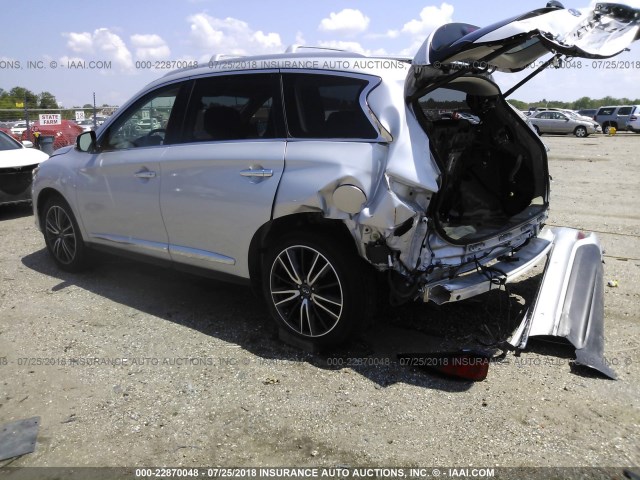 5N1AL0MN5GC526016 - 2016 INFINITI QX60 SILVER photo 3