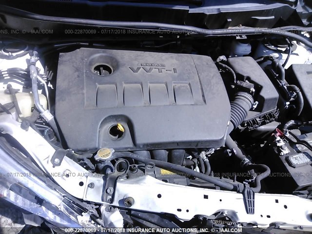 2T1KU4EE4DC020692 - 2013 TOYOTA COROLLA MATRIX  WHITE photo 10