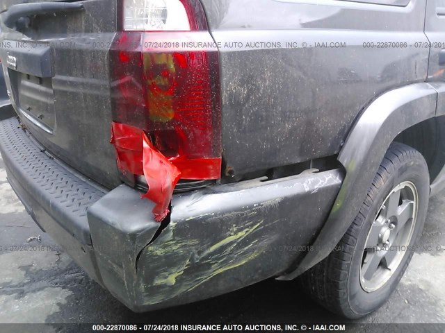 1J8HG48K36C209227 - 2006 JEEP COMMANDER ნაცრისფერი ფოტო 6