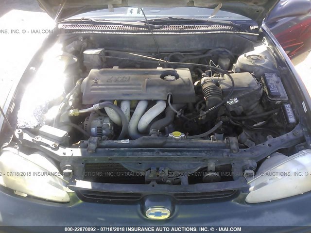 1Y1SK528X1Z430047 - 2001 CHEVROLET GEO PRIZM LSI GREEN photo 10