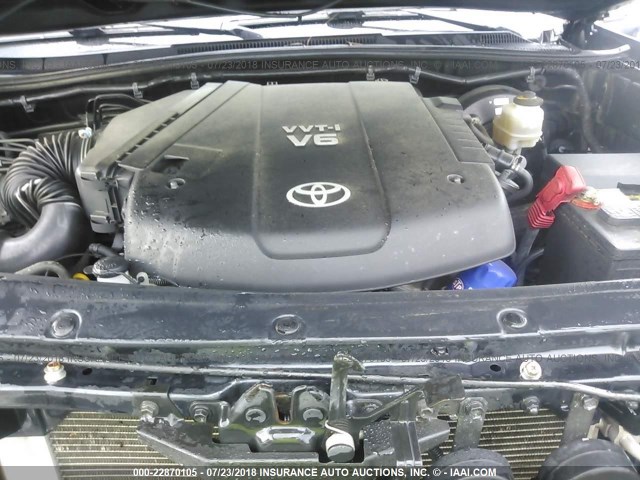 3TMJU62N09M073075 - 2009 TOYOTA TACOMA DOUBLE CAB PRERUNNER BLACK photo 10