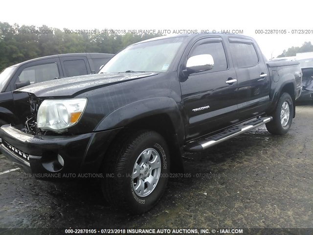 3TMJU62N09M073075 - 2009 TOYOTA TACOMA DOUBLE CAB PRERUNNER BLACK photo 2