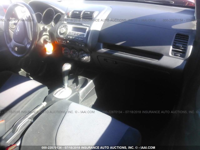 JHMGD38647S014364 - 2007 HONDA FIT S 红色 照片 5