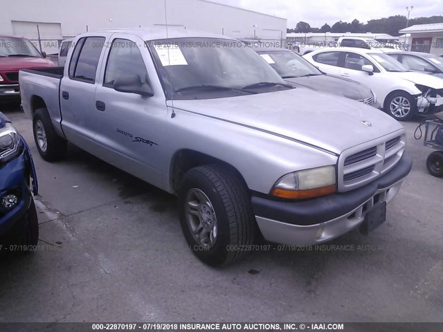 1B7HL2AN61S263079 - 2001 DODGE DAKOTA QUAD SILVER photo 1