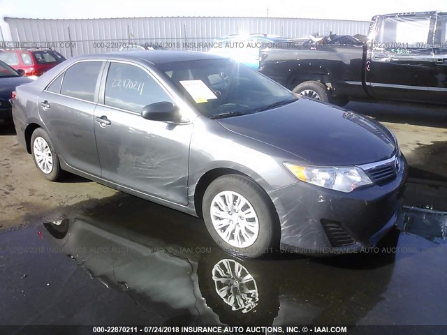 4T4BF1FK8DR290171 - 2013 TOYOTA CAMRY L/SE/LE/XLE GRAY photo 1