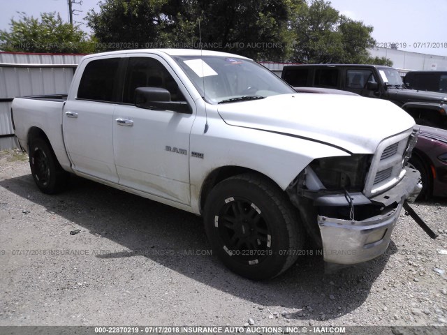 1D7RB1CT0AS232543 - 2010 DODGE RAM 1500 WHITE photo 1