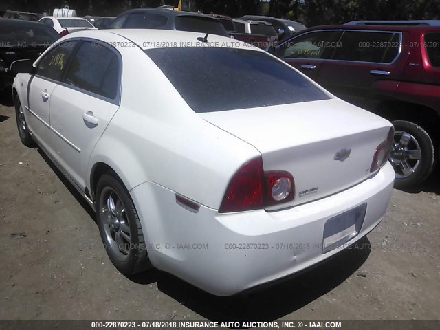 1G1ZH57B484296500 - 2008 CHEVROLET MALIBU 1LT თეთრი ფოტო 3