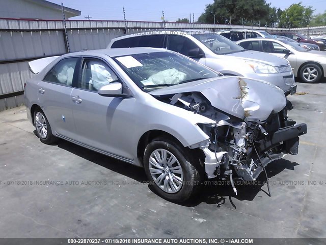 4T4BF1FK2DR289503 - 2013 TOYOTA CAMRY L/SE/LE/XLE SILVER photo 1
