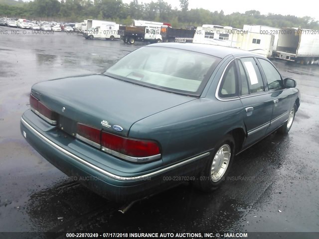 2FALP74W3TX208983 - 1996 FORD CROWN VICTORIA LX GREEN photo 4