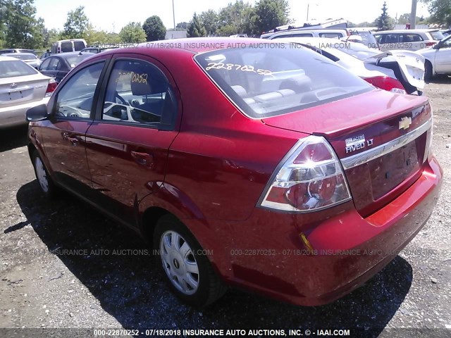 KL1TD5DE6AB129099 - 2010 CHEVROLET AVEO LS/LT 红色 照片 3
