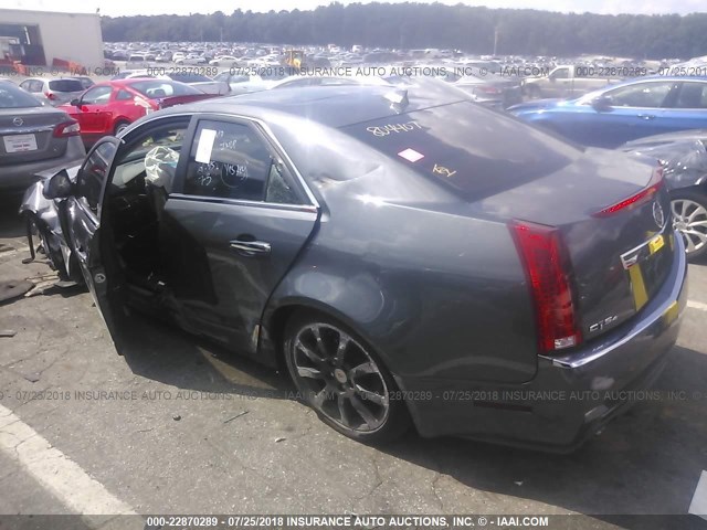 1G6DG5E51C0127152 - 2012 CADILLAC CTS LUXURY COLLECTION GRAY photo 3