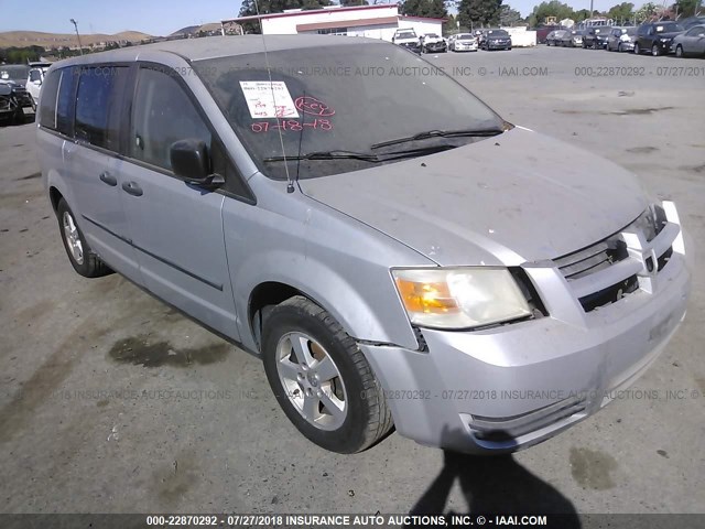 1D8HN44H88B181104 - 2008 DODGE GRAND CARAVAN SE SILVER photo 1