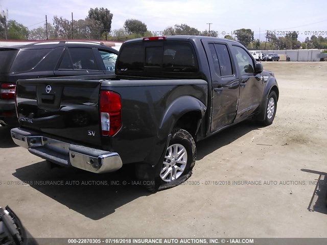 1N6AD0ER5EN731191 - 2014 NISSAN FRONTIER S/SV/SL/PRO-4X GRAY photo 4