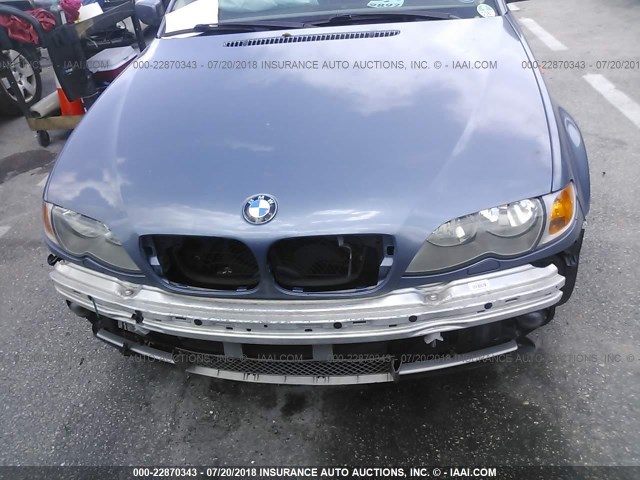 WBAEV53403KM30958 - 2003 BMW 330 I Light Blue photo 6