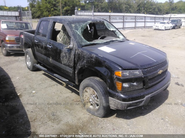 1GCHTCFE0C8149948 - 2012 CHEVROLET COLORADO LT BLACK photo 1