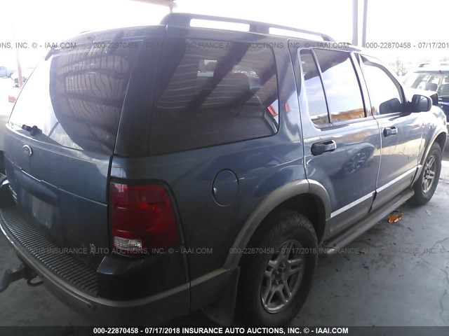 1FMZU74W34UA20000 - 2004 FORD EXPLORER EDDIE BAUER BLUE photo 4