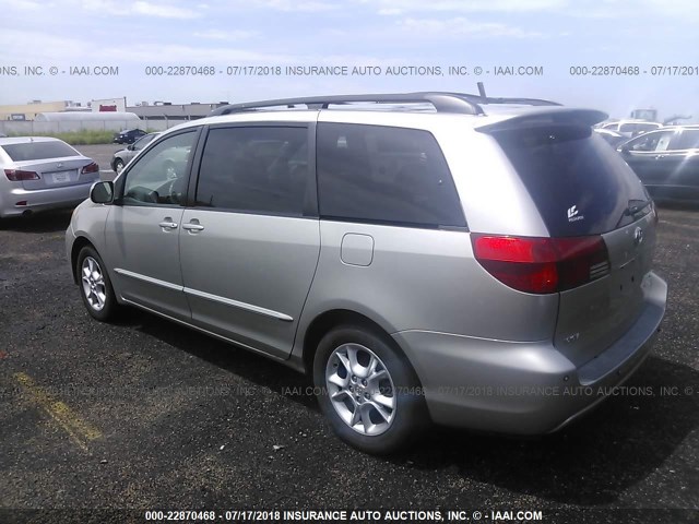 5TDZA22C25S258886 - 2005 TOYOTA SIENNA XLE/XLE LIMITED SILVER photo 3