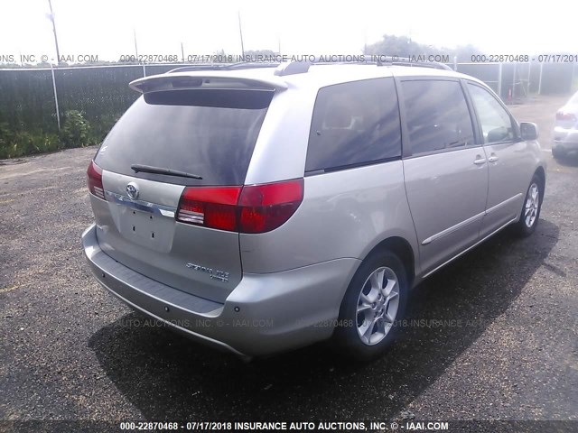 5TDZA22C25S258886 - 2005 TOYOTA SIENNA XLE/XLE LIMITED SILVER photo 4