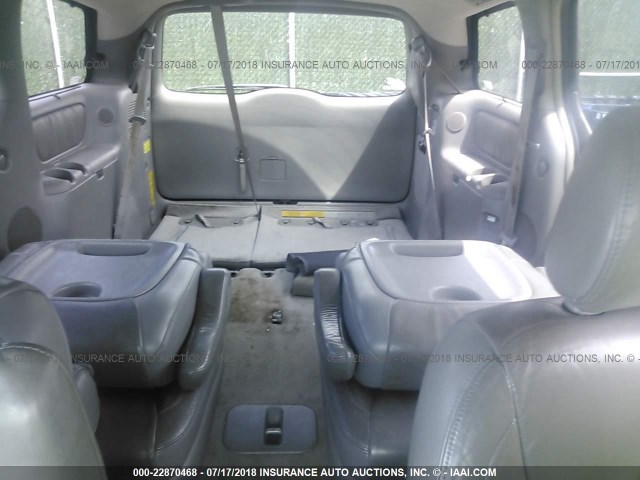 5TDZA22C25S258886 - 2005 TOYOTA SIENNA XLE/XLE LIMITED SILVER photo 8