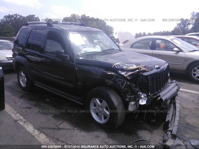 1J4GK38K55W543441 - 2005 JEEP LIBERTY RENEGADE BLACK photo 1