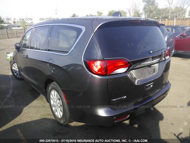 2C4RC1AG6JR111059 - 2018 CHRYSLER PACIFICA L შავი ფოტო 3