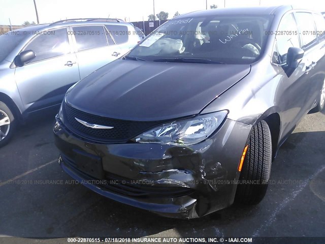 2C4RC1AG6JR111059 - 2018 CHRYSLER PACIFICA L შავი ფოტო 6