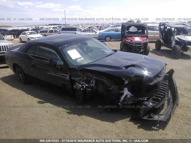 2C3CDZGG1JH235226 - 2018 DODGE CHALLENGER GT BLACK photo 1