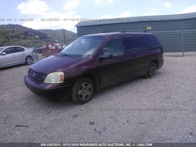 2FMZA51646BA59883 - 2006 FORD FREESTAR SE MAROON photo 2