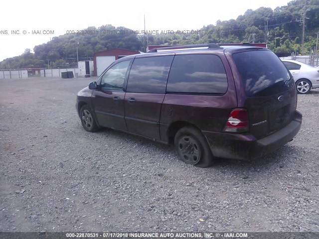 2FMZA51646BA59883 - 2006 FORD FREESTAR SE MAROON photo 3