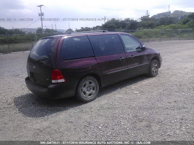 2FMZA51646BA59883 - 2006 FORD FREESTAR SE MAROON photo 4