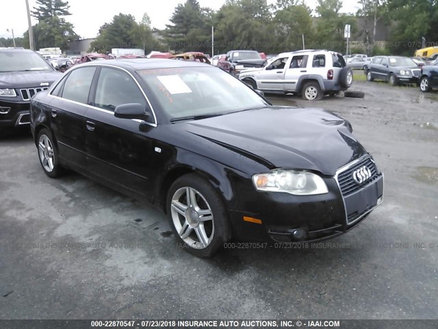 WAUDF78E37A023055 - 2007 AUDI A4 2.0T QUATTRO BLACK photo 1