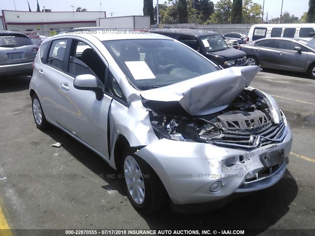 3N1CE2CP6EL400581 - 2014 NISSAN VERSA NOTE S/S PLUS/SV/SL SILVER photo 1