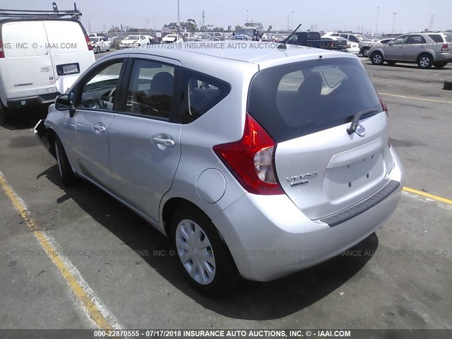 3N1CE2CP6EL400581 - 2014 NISSAN VERSA NOTE S/S PLUS/SV/SL SILVER photo 3