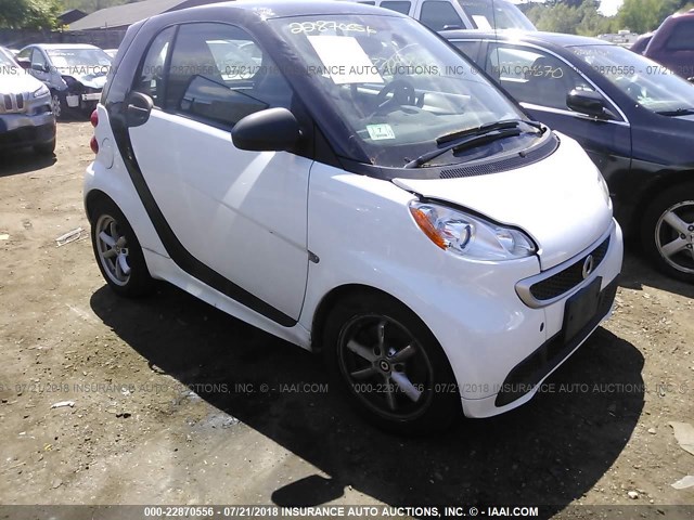 WMEEJ3BA5EK774686 - 2014 SMART FORTWO PURE/PASSION WHITE photo 1
