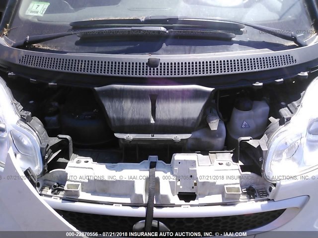 WMEEJ3BA5EK774686 - 2014 SMART FORTWO PURE/PASSION WHITE photo 10