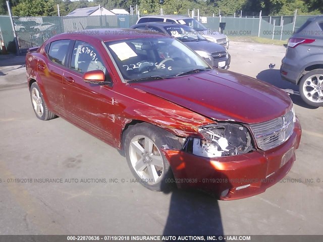 1B3LC76M48N692268 - 2008 DODGE AVENGER R/T ORANGE photo 1